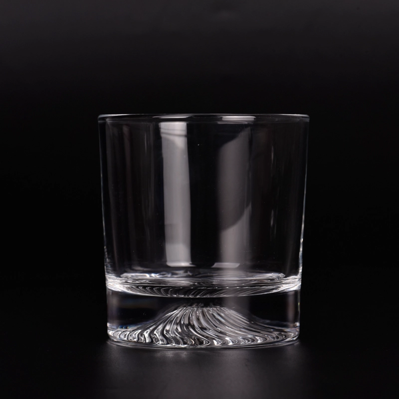 Classic 8oz Glass Candle Holders Unique Base Candle Glass