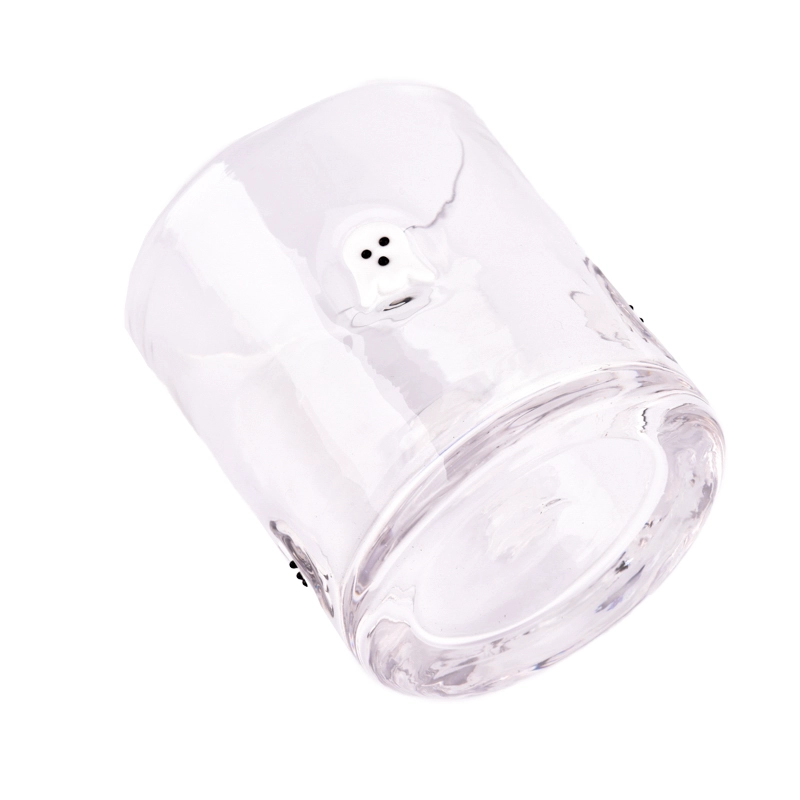 Manual Craft Irregular Glass Candle Holders Clear Candle Glass