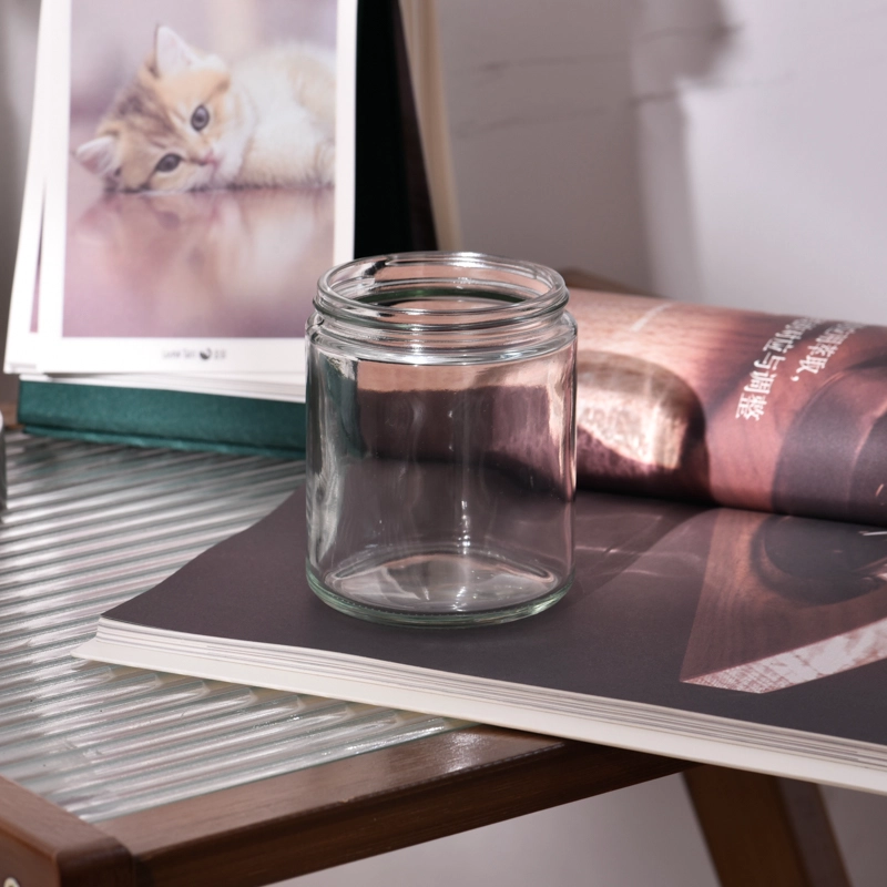Transparent Glass Candle Container empty luxury candle vessels