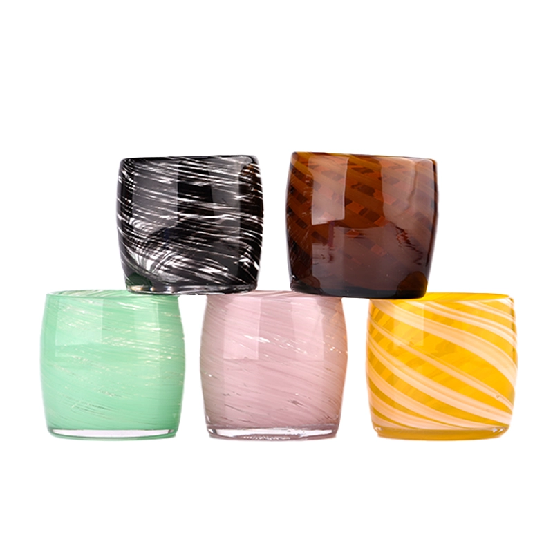 Unique Manual Glass Candle Vessels Unique Manual Glass Candle Vessels