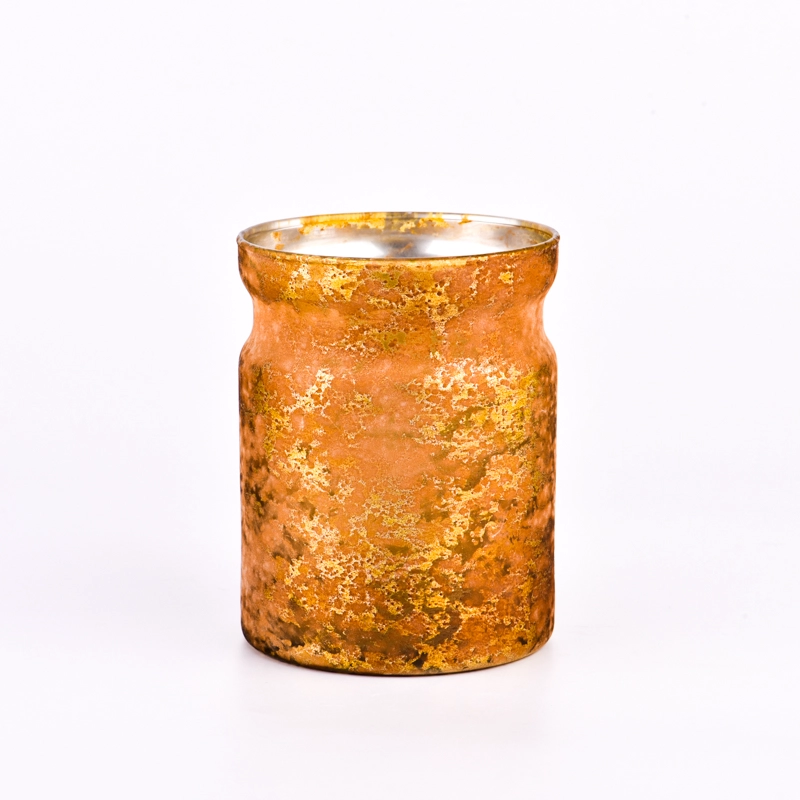 Soil Color Glass Candle Jars For Decoration