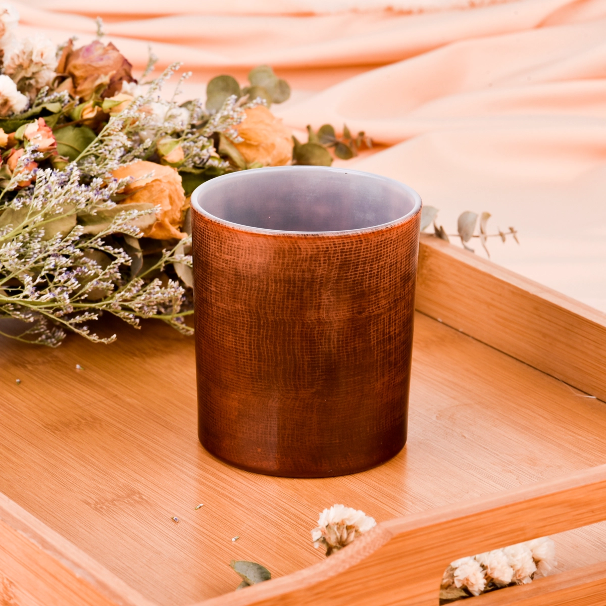 Copper Glass Candler Holders Copper Glass Candler Holders
