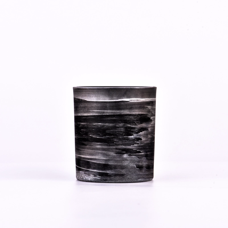 Unique 300ml Black Glass Candle Vessels Unique 300ml Black Glass Candle Vessels