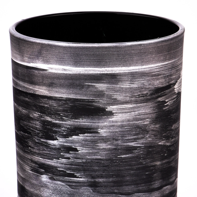 Unique 300ml Black Glass Candle Vessels Unique 300ml Black Glass Candle Vessels
