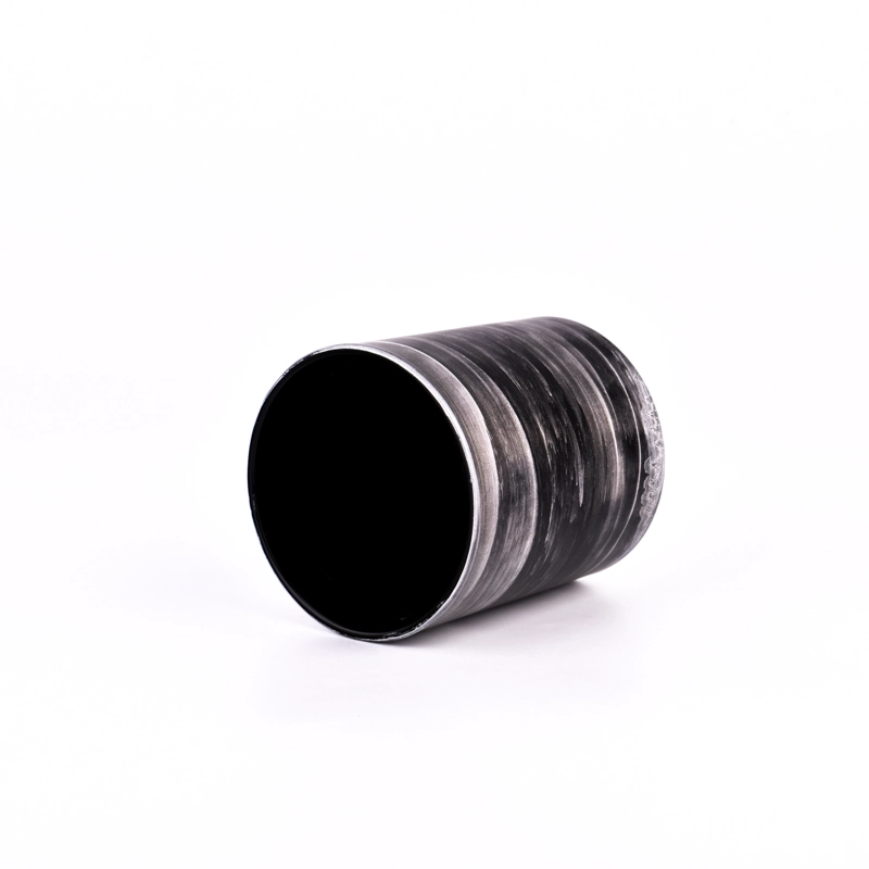 Unique 300ml Black Glass Candle Vessels Unique 300ml Black Glass Candle Vessels