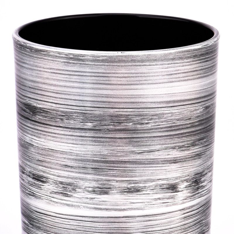 Unique Brush Decorative Glass Candle Jars