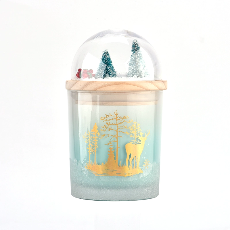 Luxury custom unique design wooden lid for Christma gift