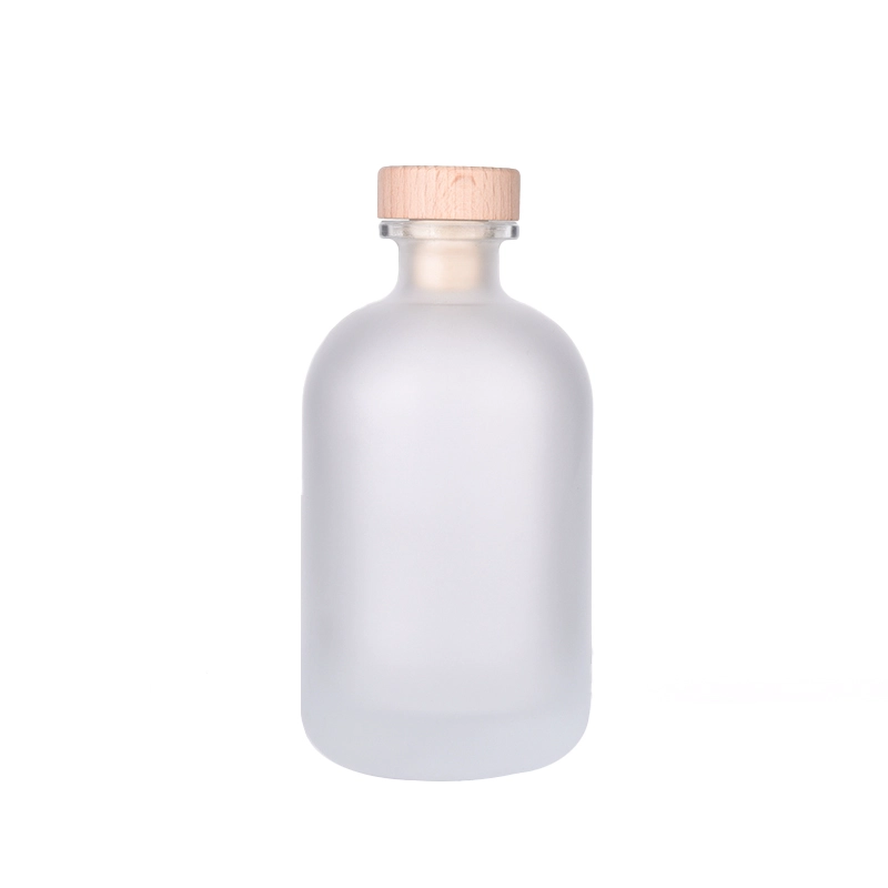 frosted reed diffuser bottle with wooden stopper wholesale