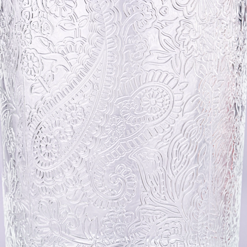 Large Glass Candle Jars Customized Color Candle Glass Embossed Glass Candle Vessels Wholesale Large Glass Candle Jars Customized Color Candle Glass Embossed Glass Candle Vessels Wholesale