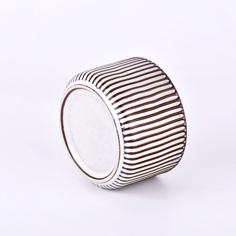 400 ml empty ceramic candle jars for candle making wholesale