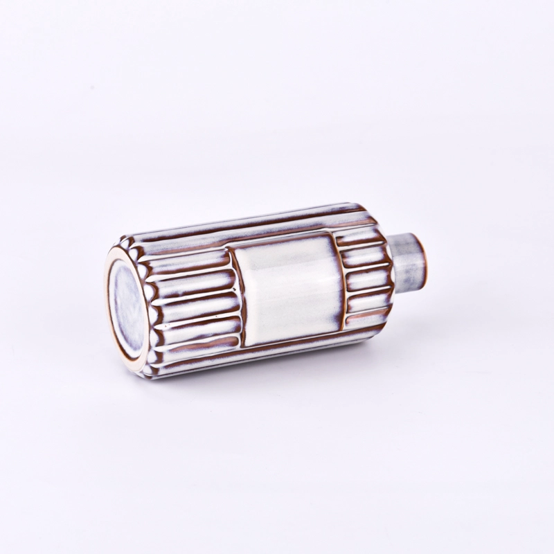 Luxury Cylinder Ceramic reed diffuser with Home Decor