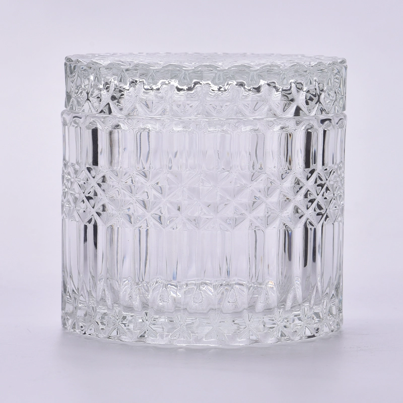 510ml 15oz Glass Candle Jar with Lids Customized Candle Glasses