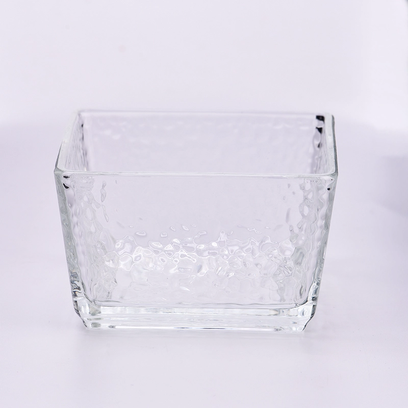 Customized Unique Square Glass Candle Vessels Wholesale Customized Unique Square Glass Candle Vessels Wholesale