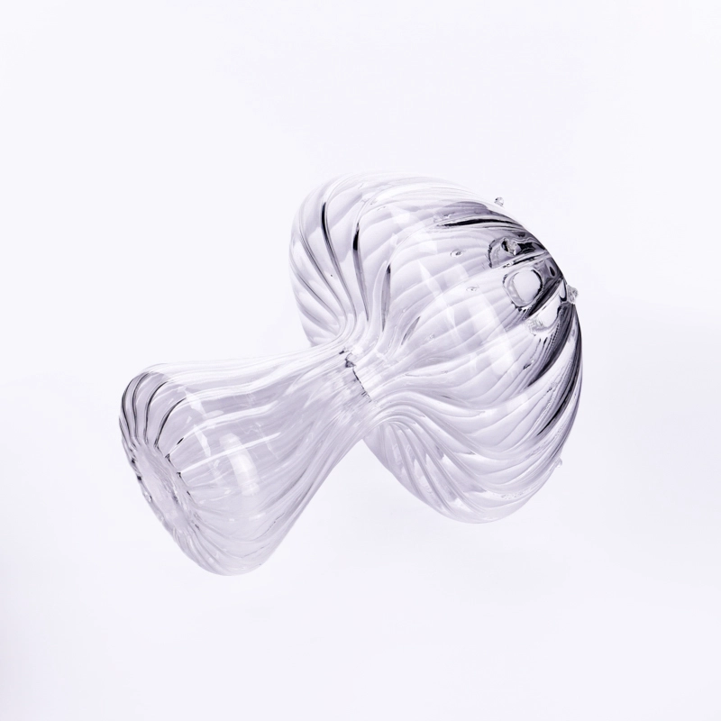 Wholesale borosilicate glass mushroom reed diffuser bottle