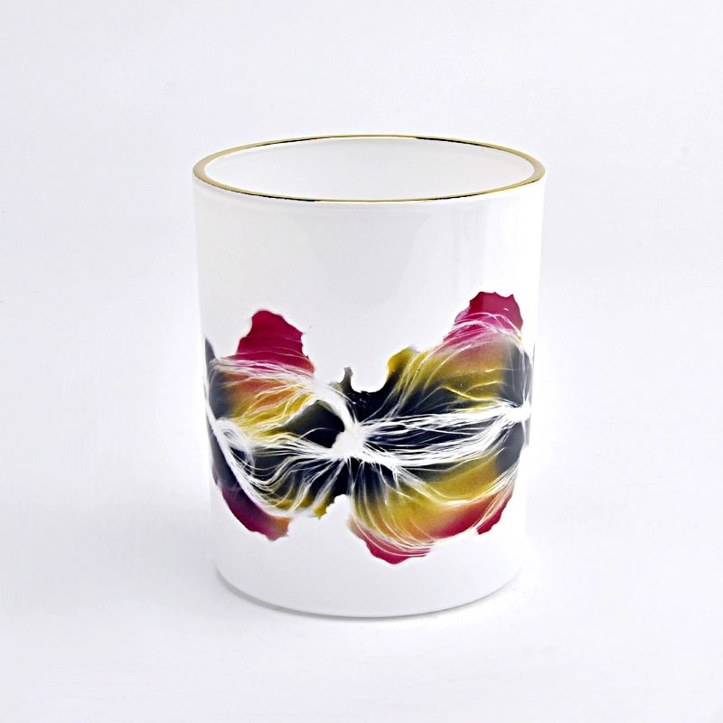 Custom Logo Color Unique Glass Candle Vessel For Candle Making Custom Logo Color Unique Glass Candle Vessel For Candle Making