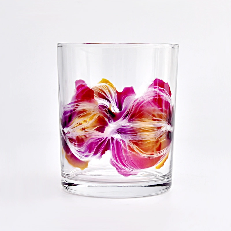 Custom 530ml Cylinder Glass Candle Jars Wholesale