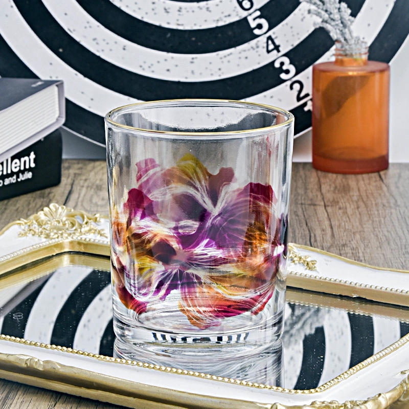Private Label Glass Candle Jars Unique Printing Glass Candle Jar for Decoration Private Label Glass Candle Jars Unique Printing Glass Candle Jar for Decoration