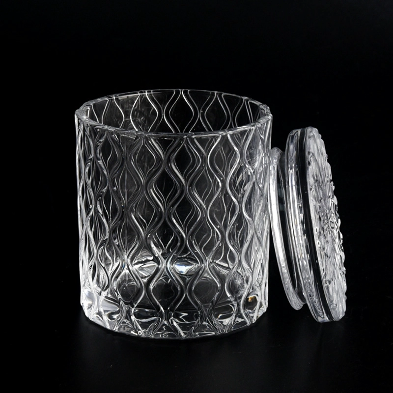 7oz Glass Candle Jar with Glass Lids 7oz Glass Candle Jar with Glass Lids