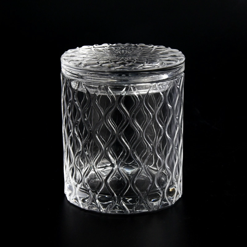 7oz Glass Candle Jar with Glass Lids 7oz Glass Candle Jar with Glass Lids