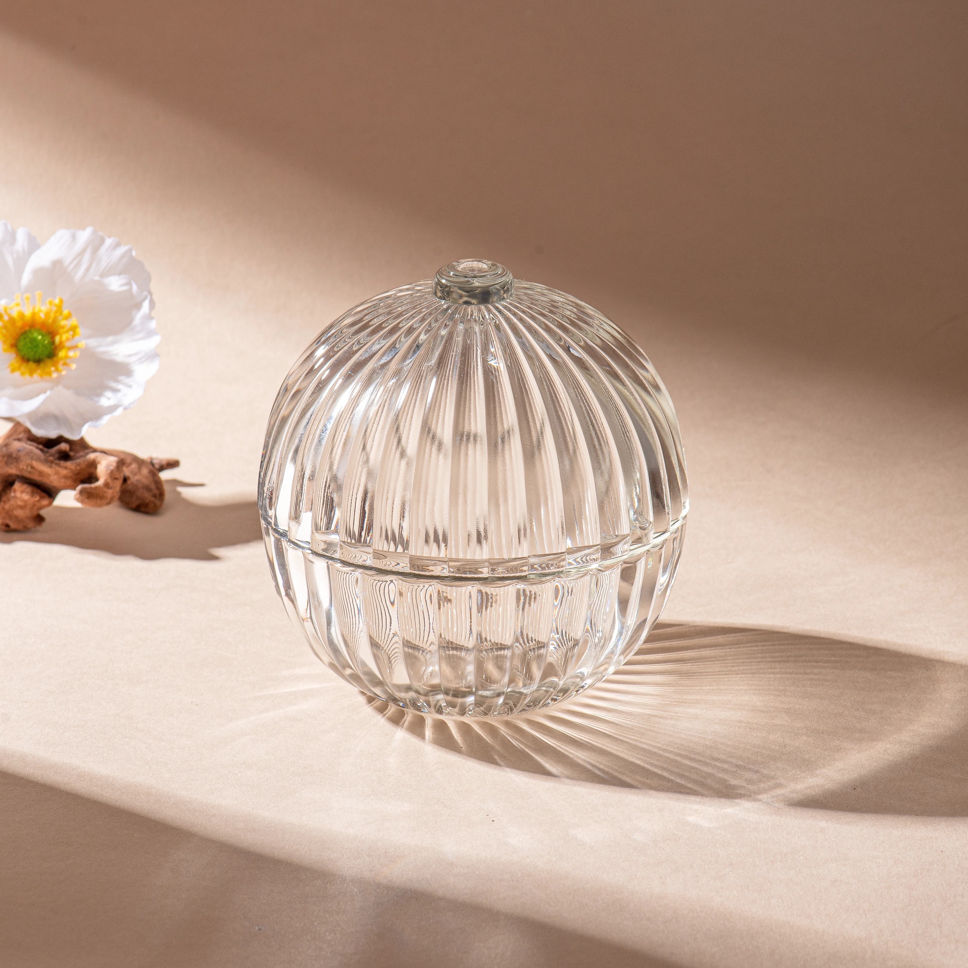 Popular Round Ball Glass Candle Vessels With Lids Glass Candles Wholesale Popular Round Ball Glass Candle Vessels With Lids Glass Candles Wholesale