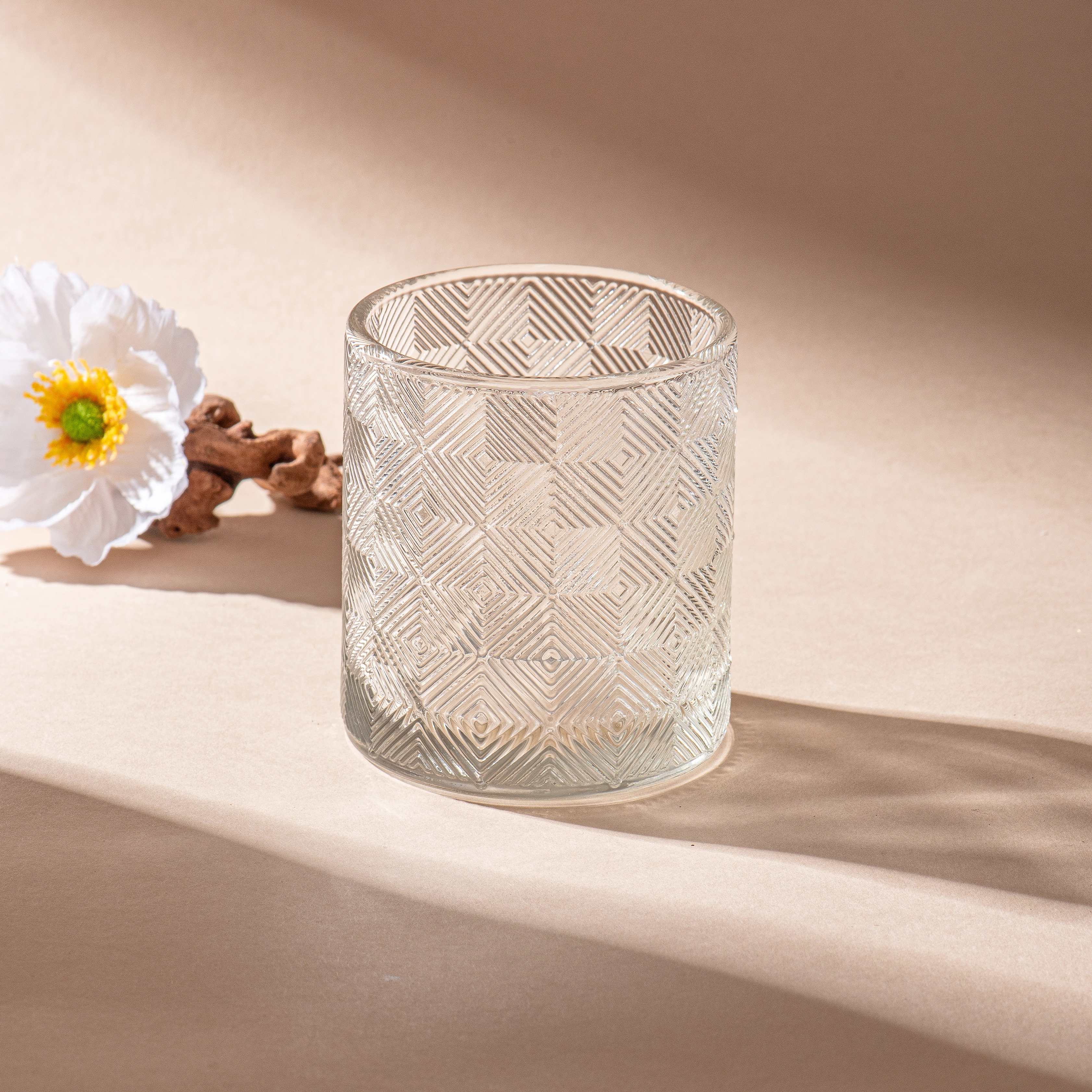 Customized Design Candle Glass Jar Luxury GEO Glass Candle Customized Design Candle Glass Jar Luxury GEO Glass Candle