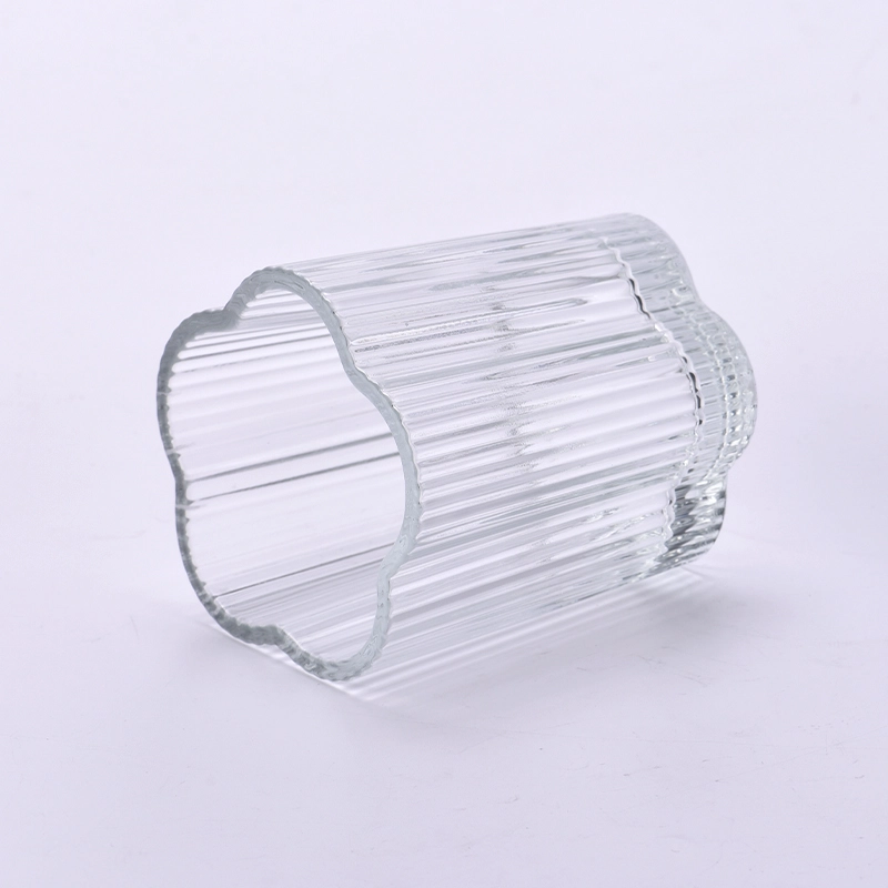 High Quality Flower Shape Candle Vessels For Home Decor Wholesale Glass Candle Jar High Quality Flower Shape Candle Vessels For Home Decor Wholesale Glass Candle Jar