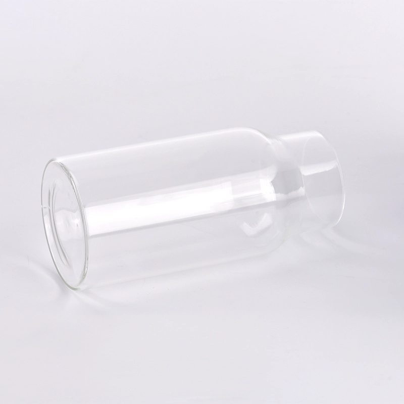 Wholesale large capacity borosilicate glass vessel with home decor