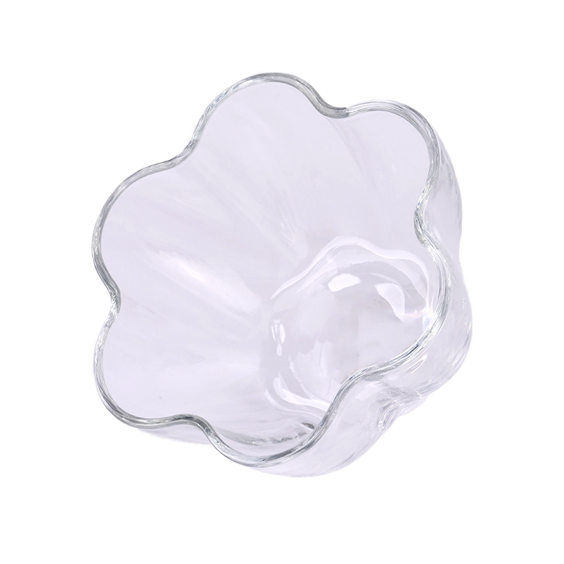 Flower Shaped Glass Candle Vessel Jumbo Glass Candle Vessels Flower Shaped Glass Candle Vessel Jumbo Glass Candle Vessels