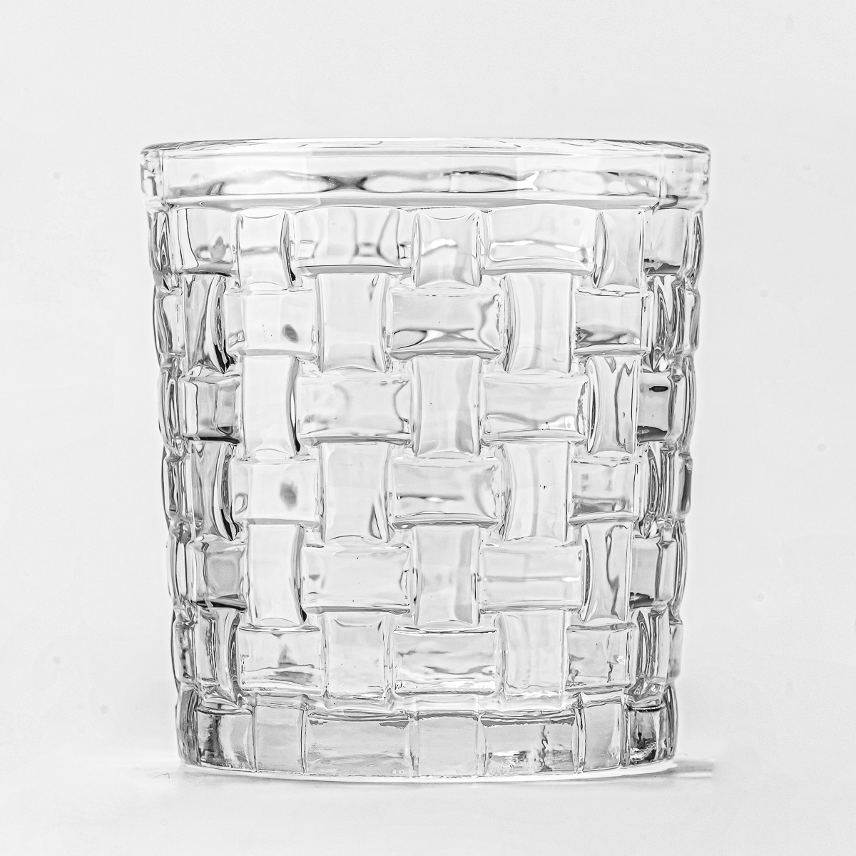Unique Luxury Woven Pattern Glass Candle Jar With Lids