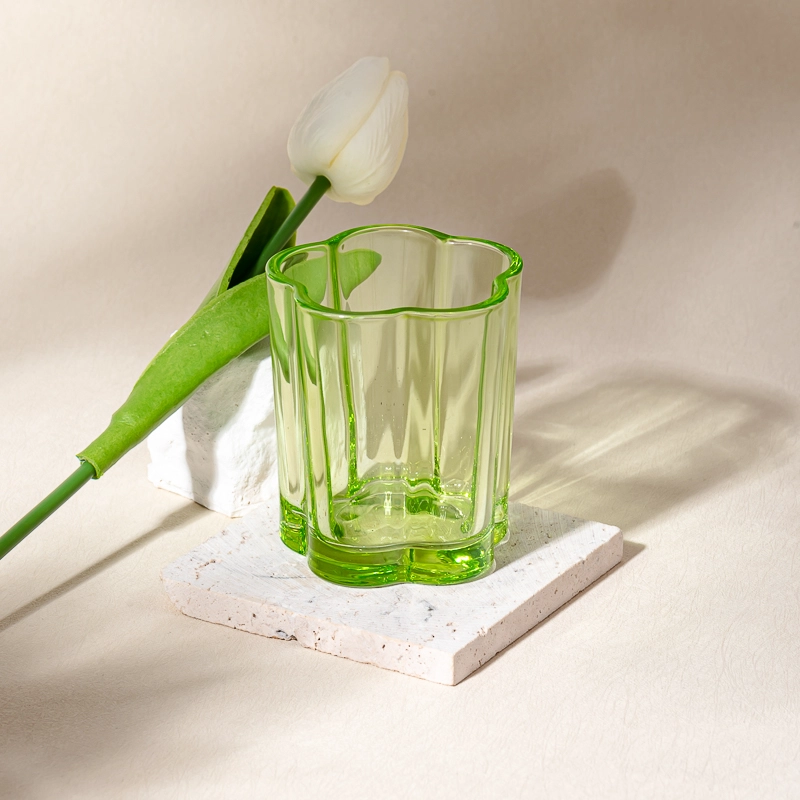 200ml empty unique glass candle vessel home decor