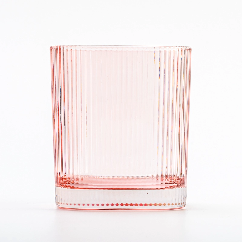 Sqaure Ribber Glass Candle Holders Custom Square Ribber Candle Glass Wholesale Sqaure Ribber Glass Candle Holders Custom Square Ribber Candle Glass Wholesale