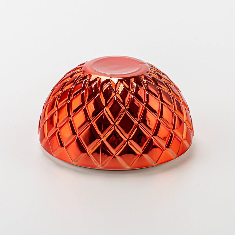 Round Shape Glass Candle Vessels With Lids with Home Decor