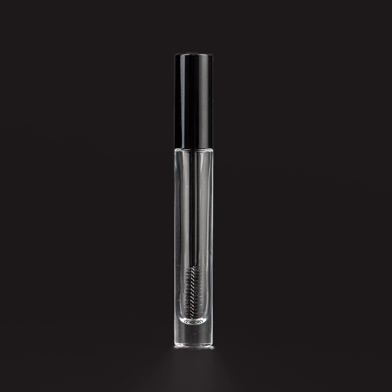 10ml Clear Bottled Covered Eyelash Brush in Tube With Base