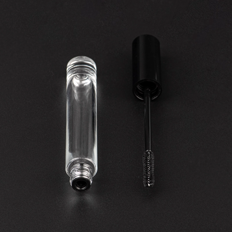 10ml Clear Bottled Covered Eyelash Brush in Tube With Base