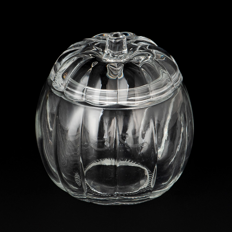 Custom Unique Pumpkin Glass Candle Jar With Lids Wholesale Custom Unique Pumpkin Glass Candle Jar With Lids Wholesale
