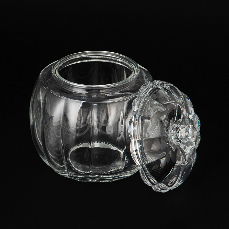 Custom Unique Pumpkin Glass Candle Jar With Lids Wholesale Custom Unique Pumpkin Glass Candle Jar With Lids Wholesale