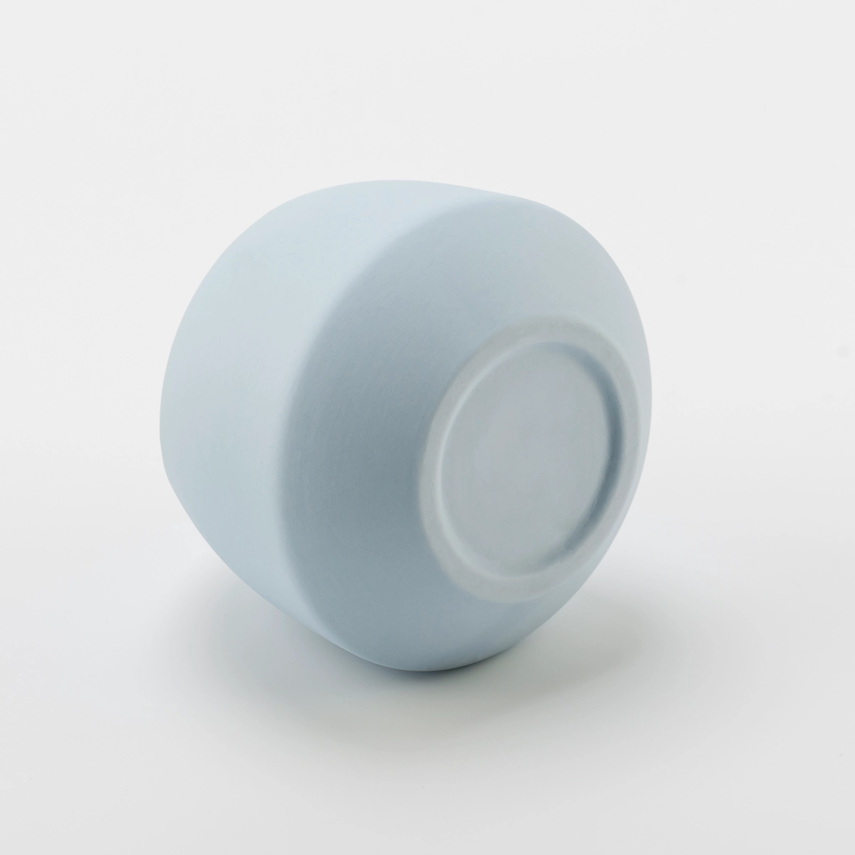 Egg shape ceramic candle jar home decor