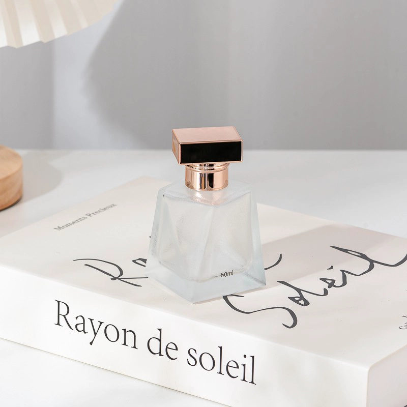 50ml Luxury frosted white Glass Perfume Bottle Wholesale