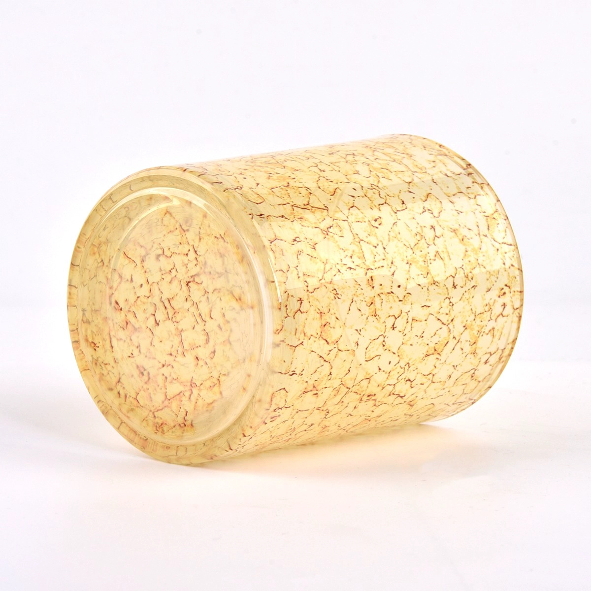 Empty Crack Decor glass candle jars for candle making
