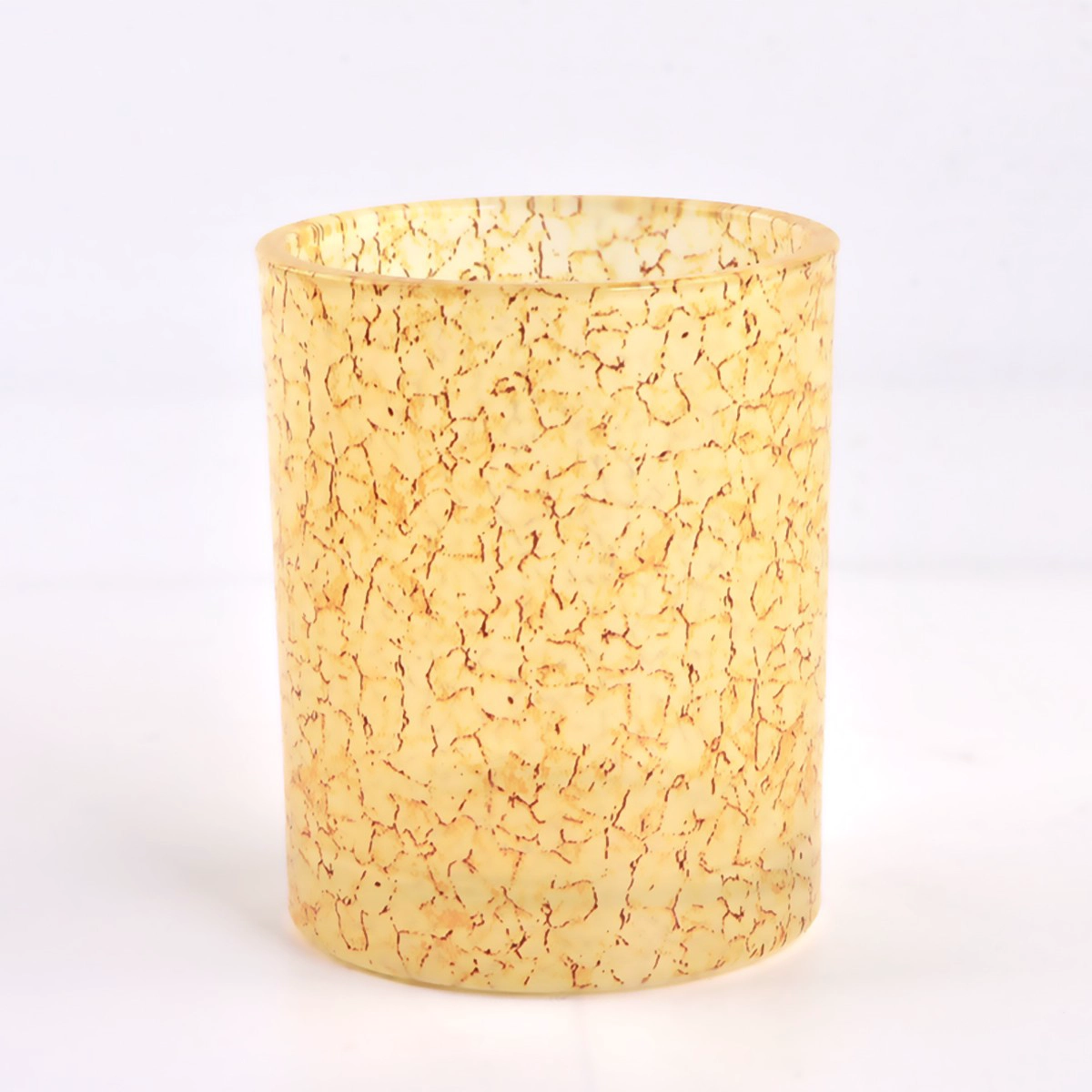 Empty Crack Decor glass candle jars for candle making