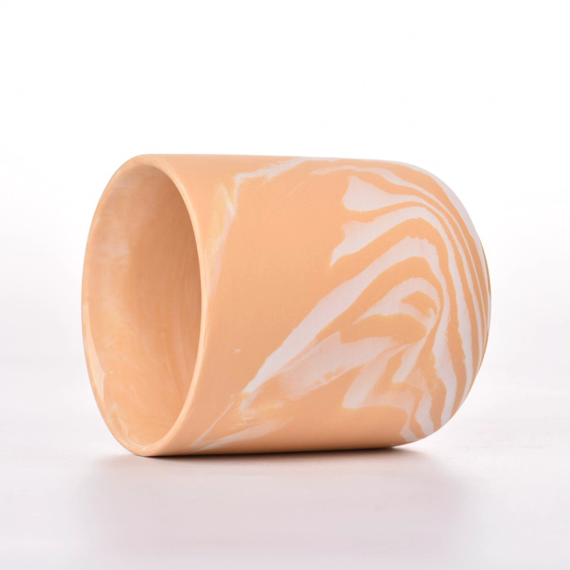 Marble Decoration Ceramic Candle Holders 12oz Ceramic Candle Jars Wholesale Marble Decoration Ceramic Candle Holders 12oz Ceramic Candle Jars Wholesale