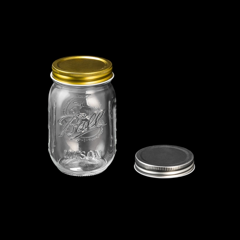 Classic Glass Mason Jar With Lids Wholesale Glass Mason Jar With Lid For Storage Jar For Candle Making
