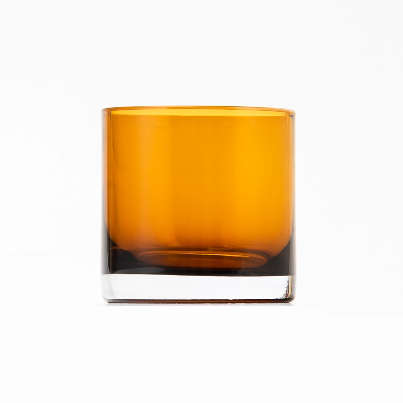 Infused Amber Glass Candle Jar Manual Colored Material 250ml Amber Glass Candle Holder Wholesale Infused Amber Glass Candle Jar Manual Colored Material 250ml Amber Glass Candle Holder Wholesale
