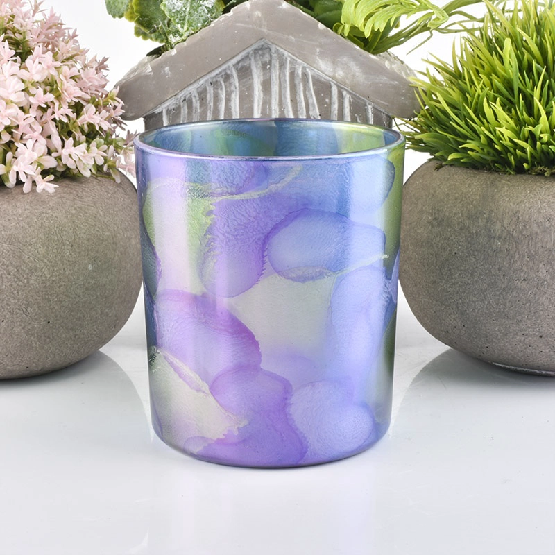 Engraving round Glass Candle holders wedding decoration centerpieces