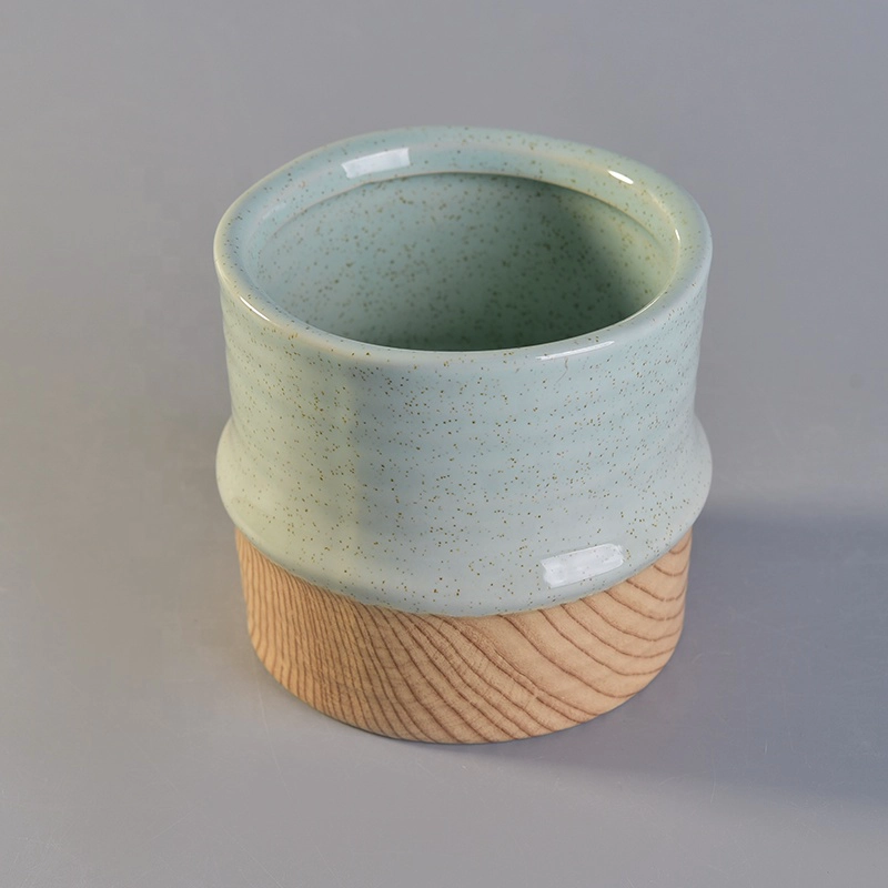 mini ceramic christmas tealight candle holder jar container vessel