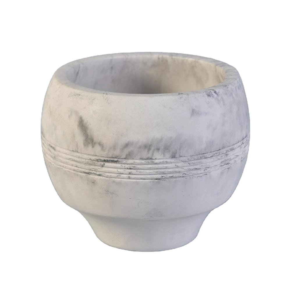 cheap modern fashionable pretty concrete round empty oil candle holders 10oz