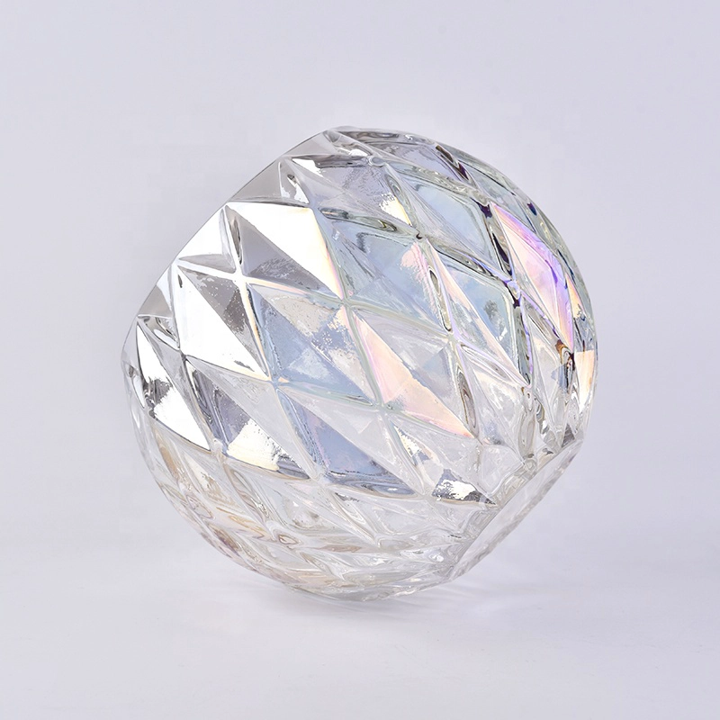 Round clear Glass Candle jar in bulk