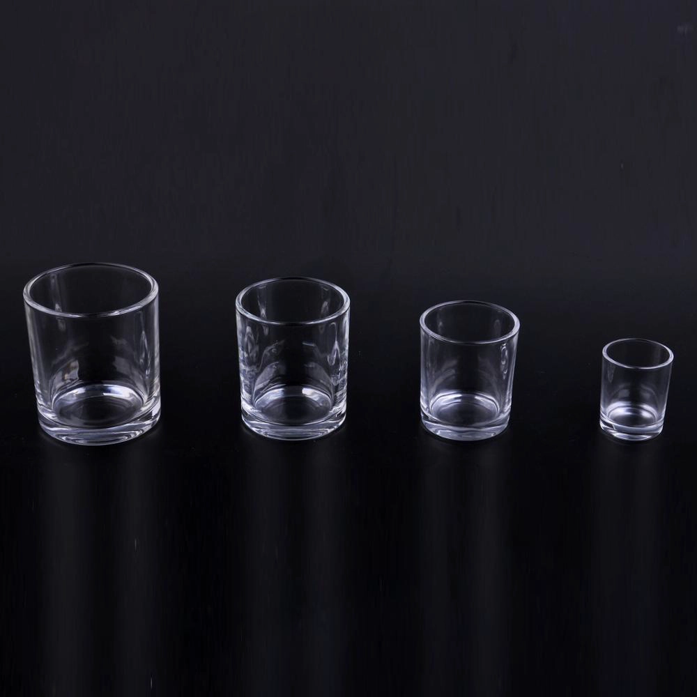 LOQ MOQ High quality 6oz 8oz 10oz 12oz glass candle jar with custom color