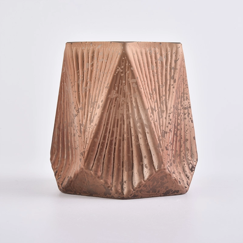 Unique Design Tree Pattern Glass Candle Holders