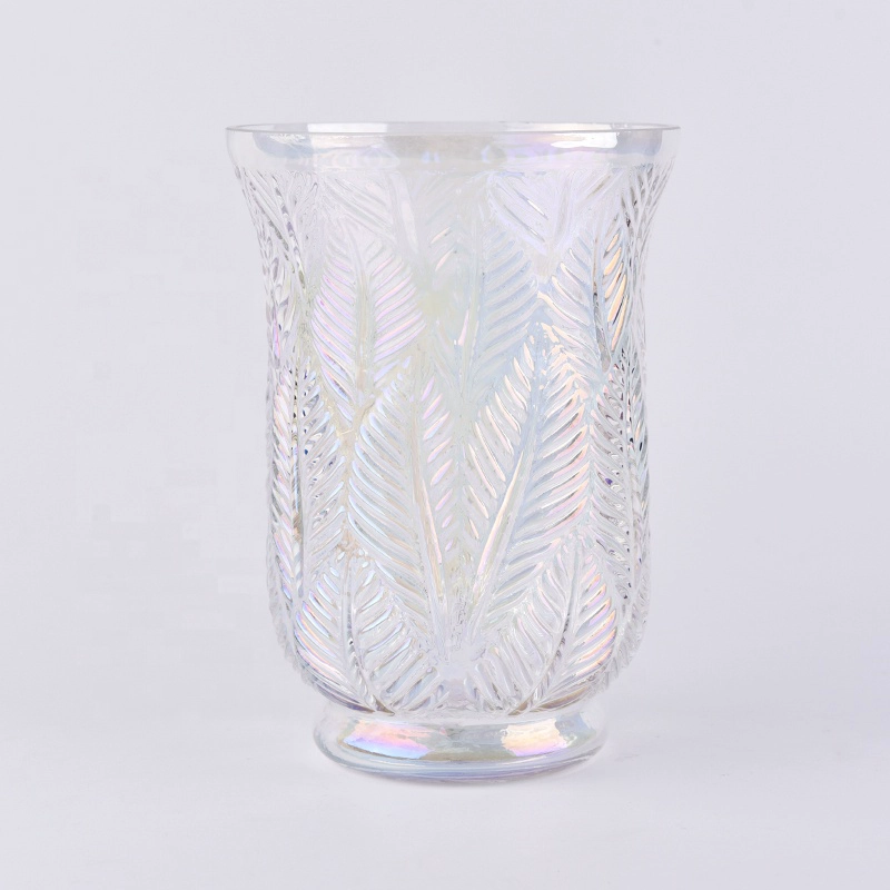 Luxury lotus decorative Glass Candle holder scented wholesales